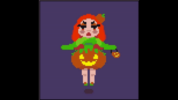 Detalles animados del pixel art de Josué Grotesco