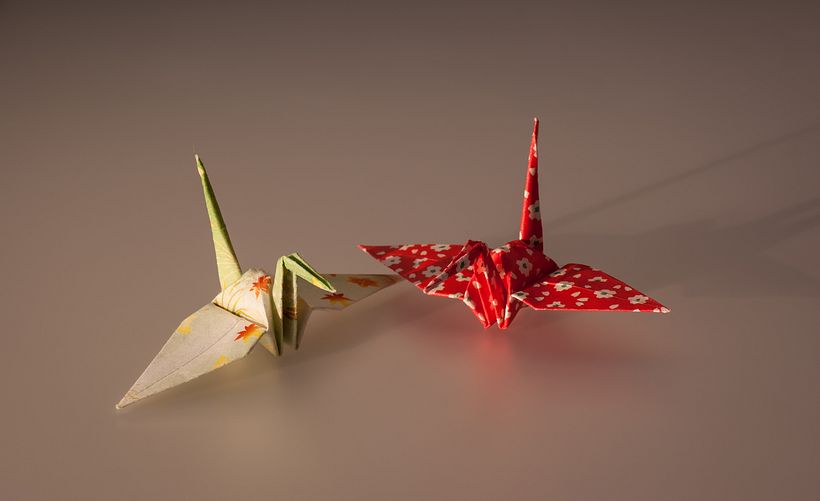 Piezas de origami tradicional