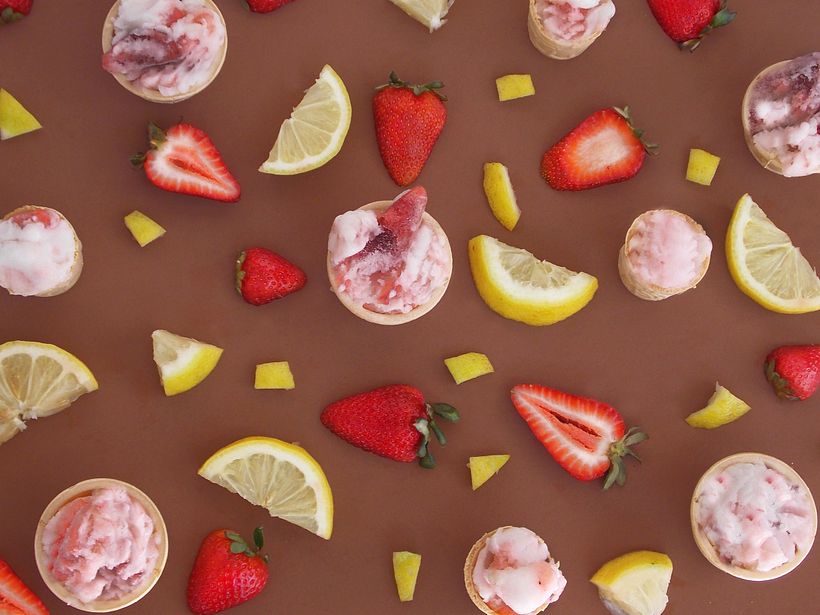 Limón con Frutillas