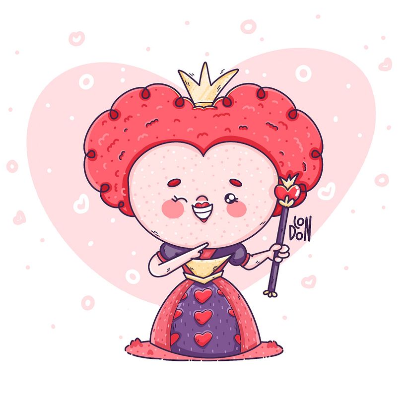 Reina de Corazones - Alicia en el País de las Maravillas