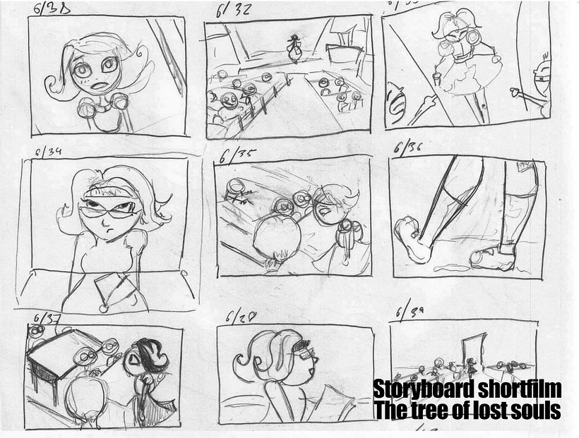 Storyboard El árbol de las almas perdidas (The tree of lost souls)