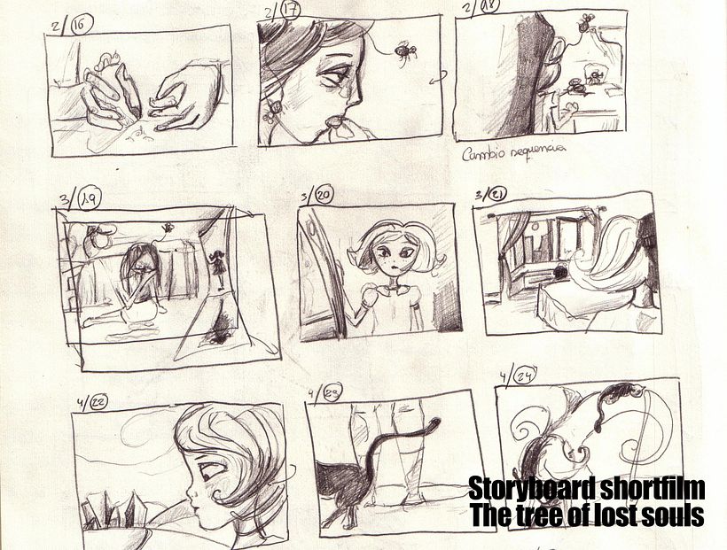 Storyboard El árbol de las almas perdidas (The tree of lost souls)