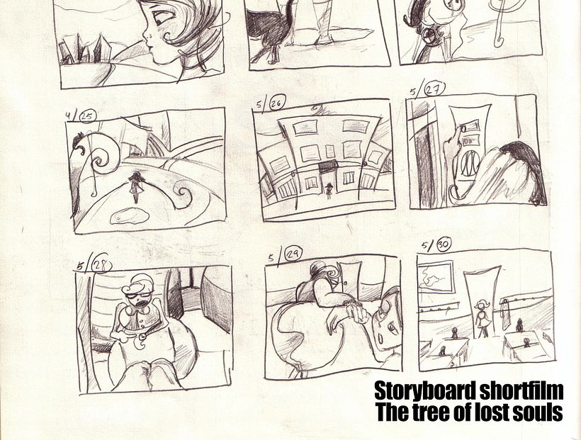 Storyboard El árbol de las almas perdidas (The tree of lost souls)