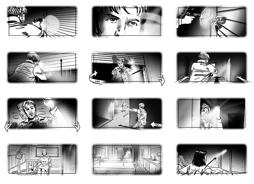 "Il silenzio della città bianca" / Storyboard e concept art 16