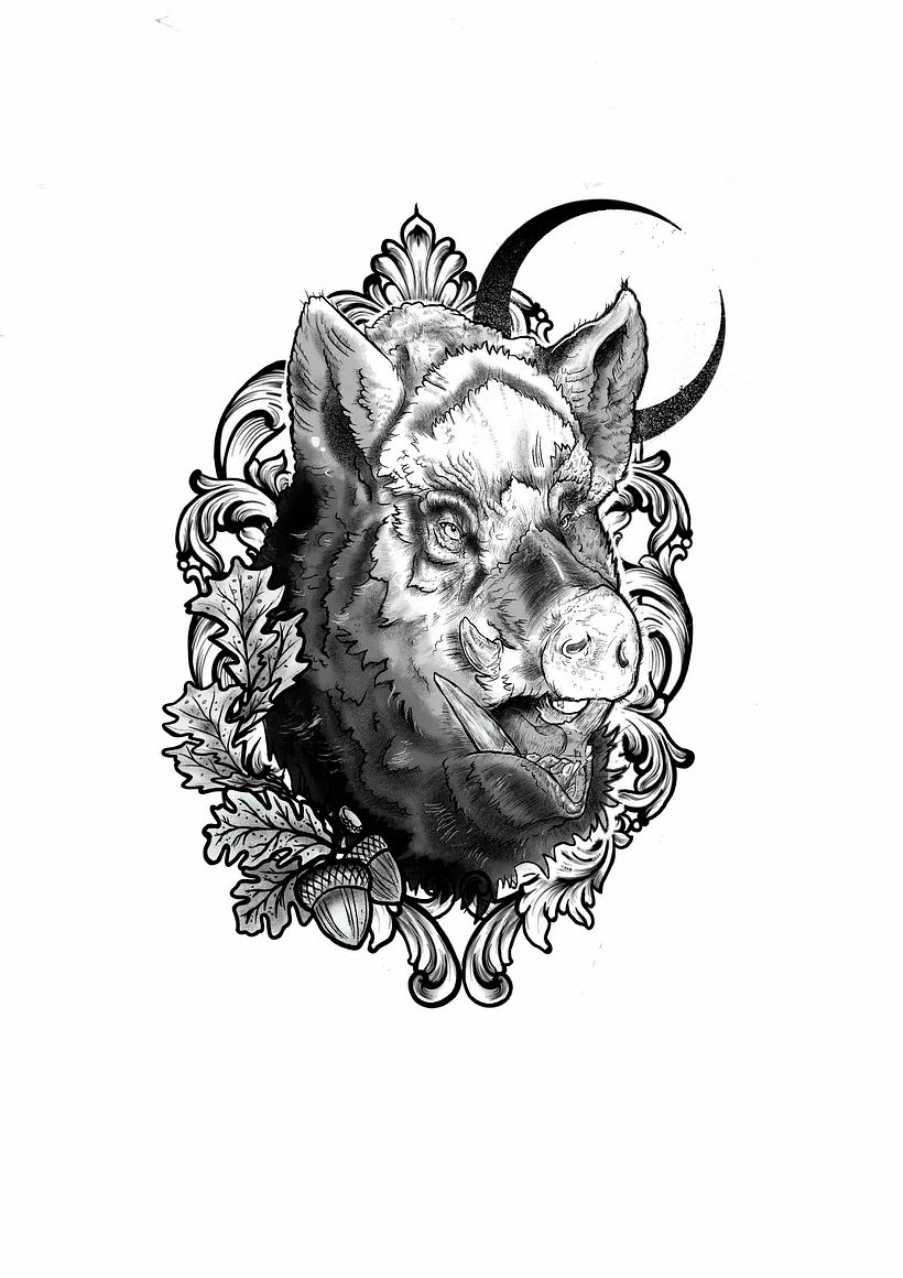 Mi Proyecto del curso: Diseño e ilustración digital de tatuajes con Procreate 0
