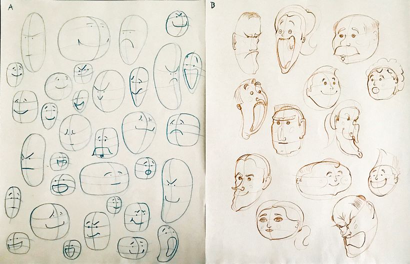 fabrica de personajes (coleccion de cabezas) 1