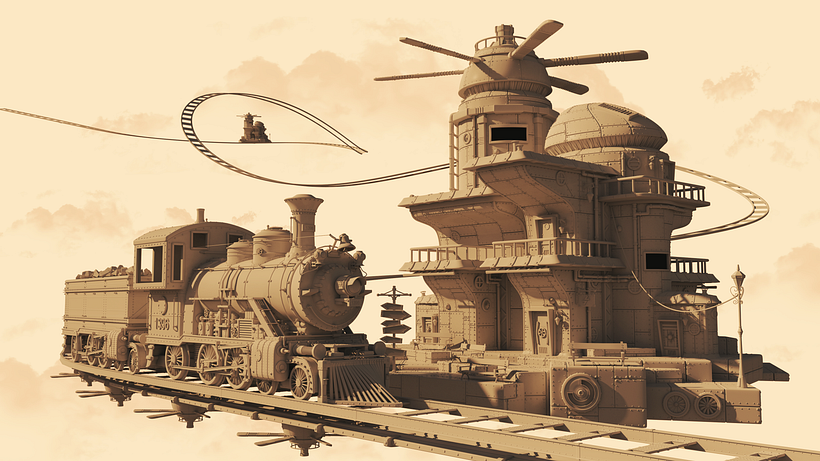 Train Station - 3D Modeling