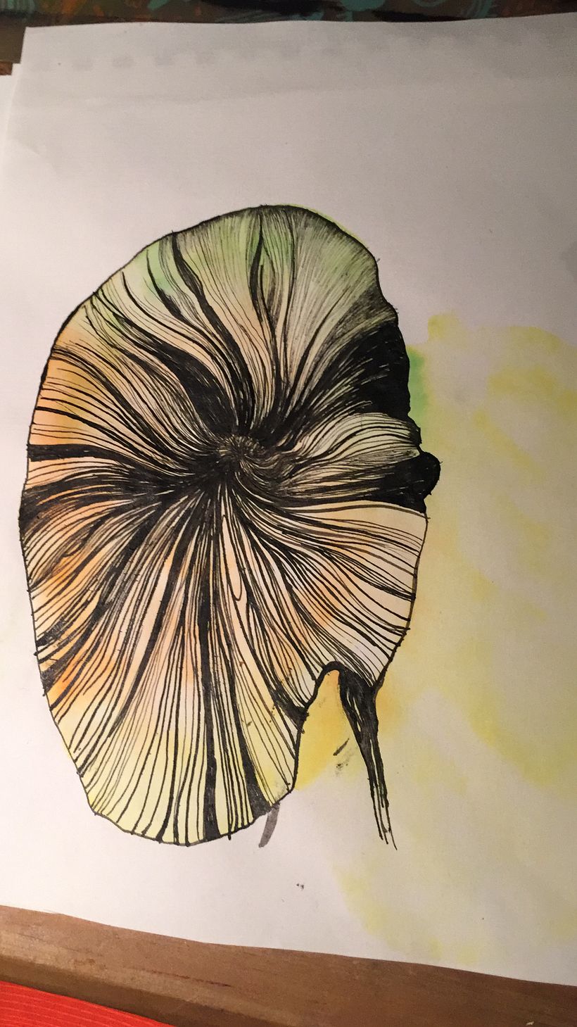 acuarela y tinta china