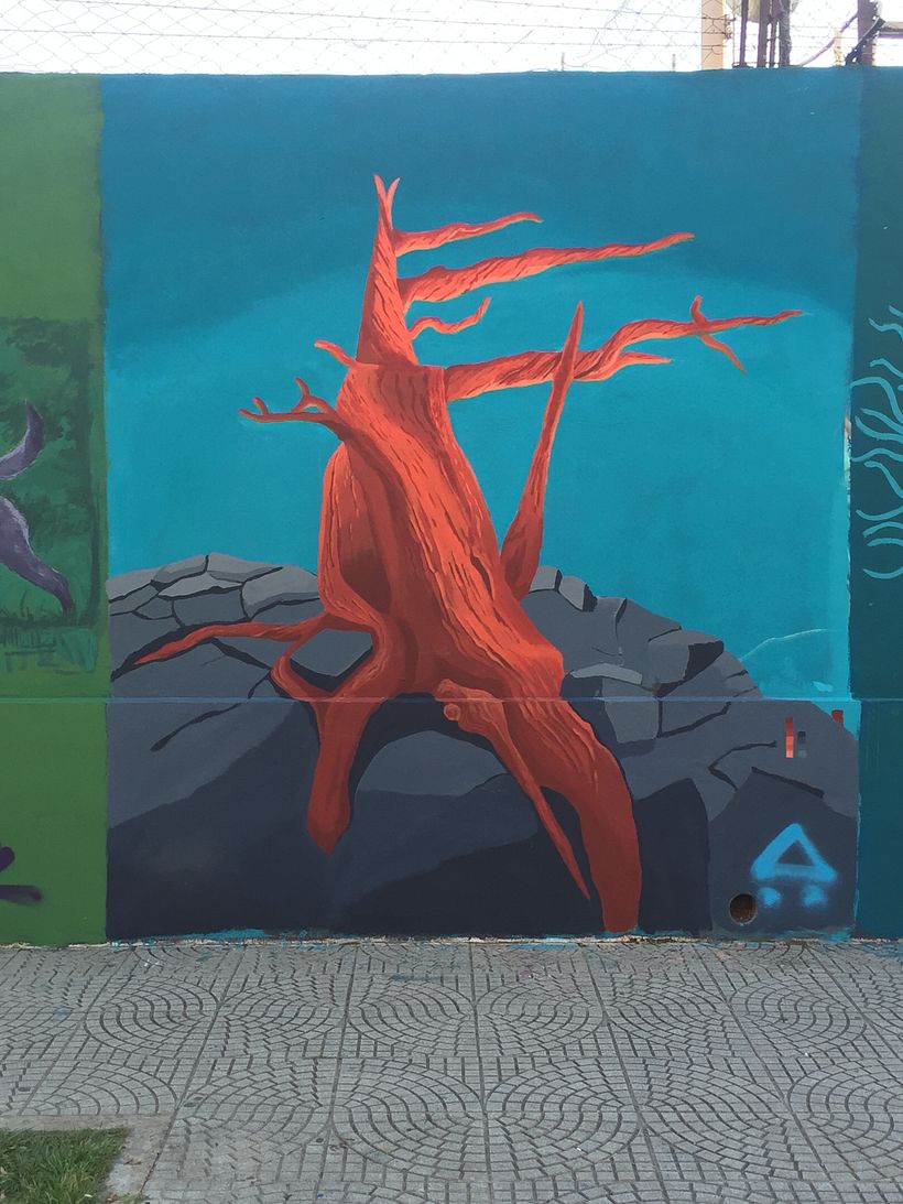 Mural realizado en Septiembre 2019, Villa Crespo, Buenos Aires, Argentina.