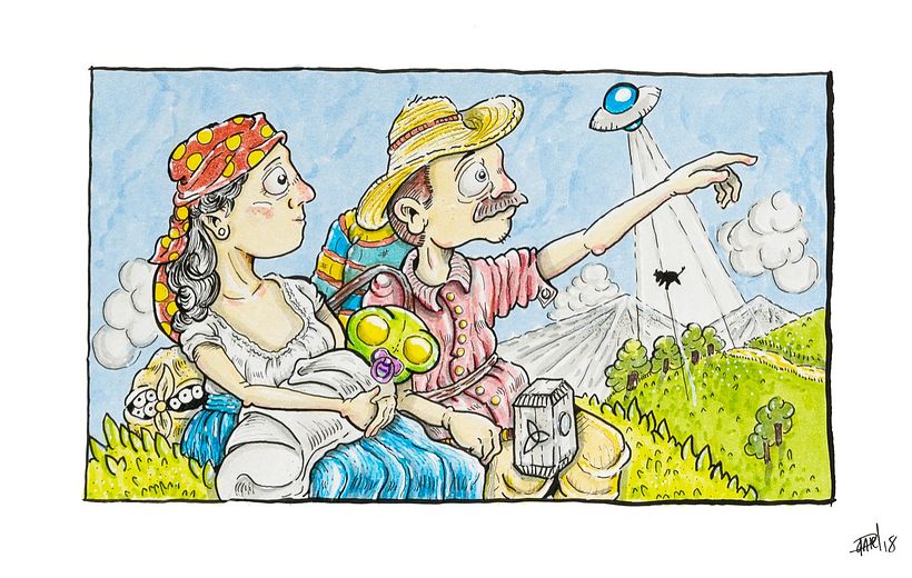 Del cuadro Horizontes de Francisco Antonio Cano