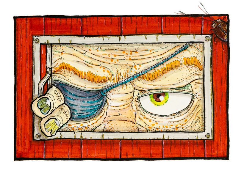 Ilustraciones varias, marcadores sobre papel 11x17cm 0