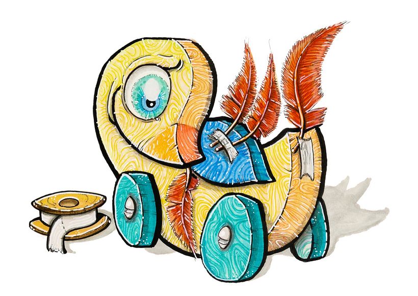 Ilustraciones varias, marcadores sobre papel 11x17cm 2