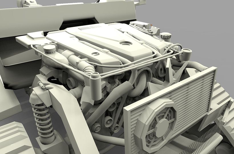 Mercedes Benz G63 DOMINATOR - 3D Modeling