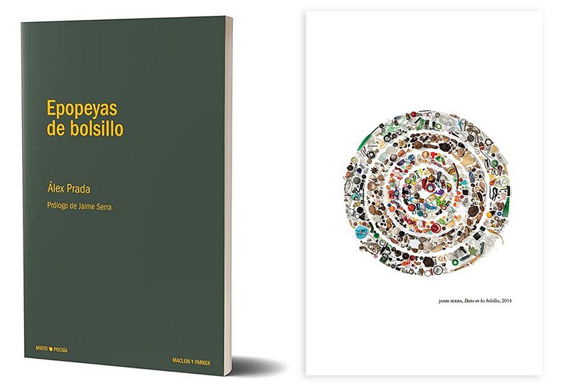 'Epopeyas de bolsillo' Álex Prada. 'Datos en los bolsillos', trabajo publicado acompañando el prólogo.