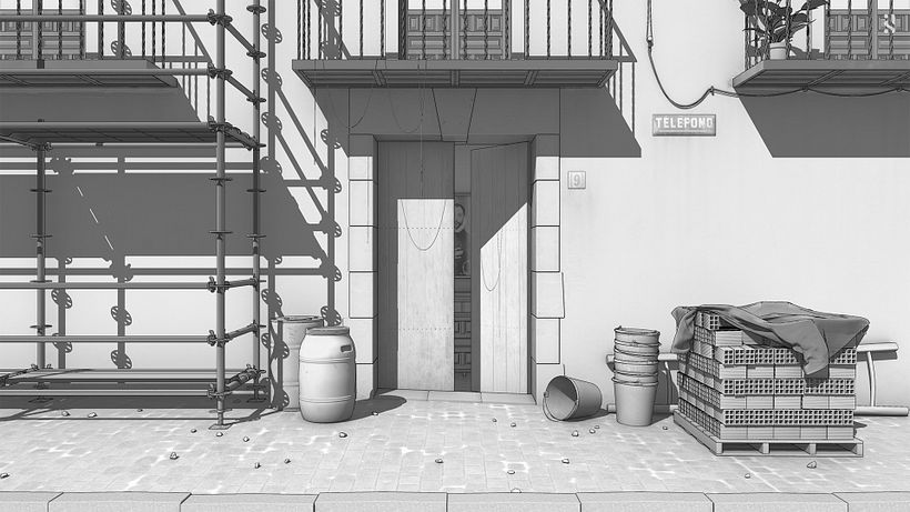 Modelo de SketchUp + AmbientOcclusion overlay