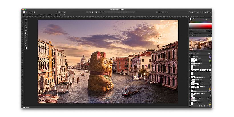 Interfase de Affinity Photo®
