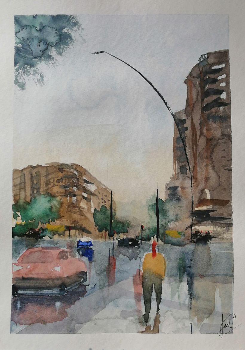 Mi Proyecto del curso: Paisajes urbanos en acuarela 0