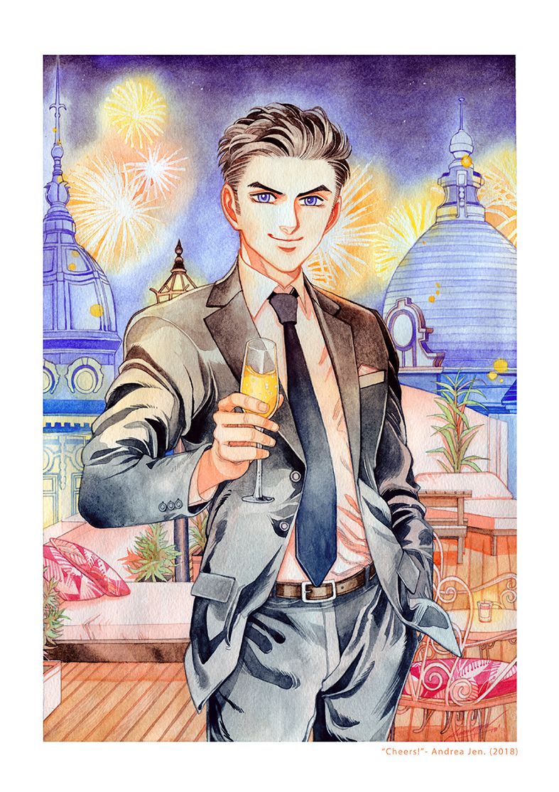 Ilustración de mi personaje principal "Victor" de la historieta "Dream Walker".