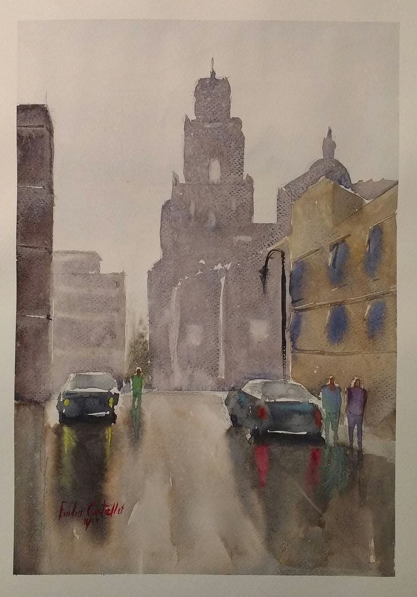 Mi Proyecto del curso: Paisajes urbanos en acuarela 1