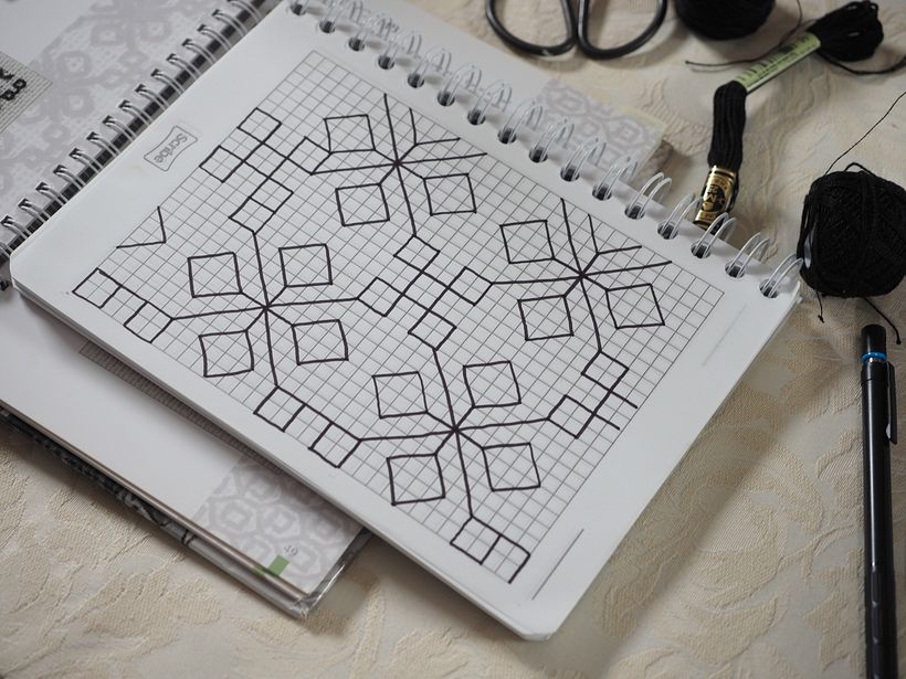 Patrón para blackwork