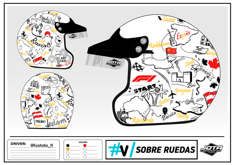 Diseño aplicado al casco (*la plantilla fue aportada por el programa)