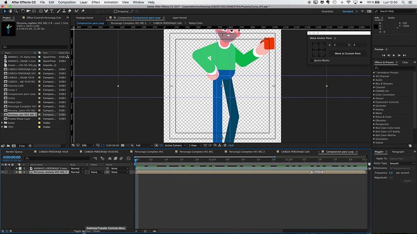 Colocando a nuestro personaje donde nos interesa