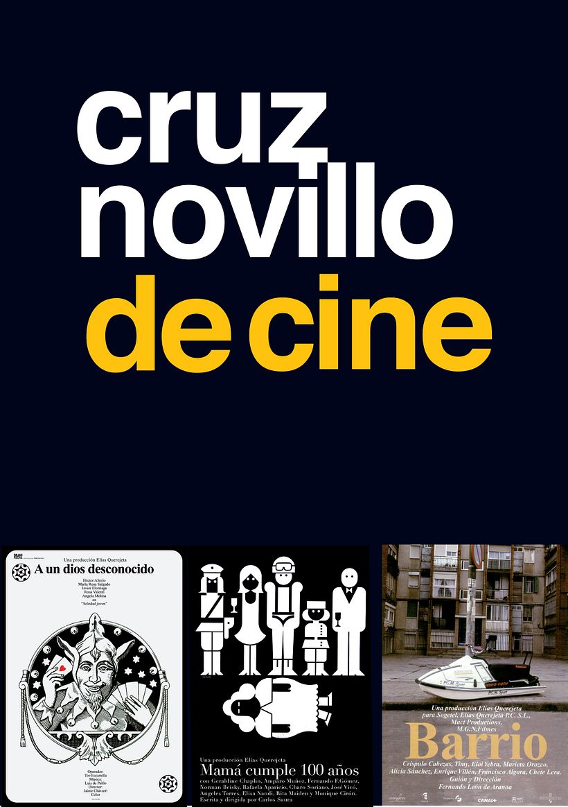 Cartel de la exposición Cruz Novillo de Cine