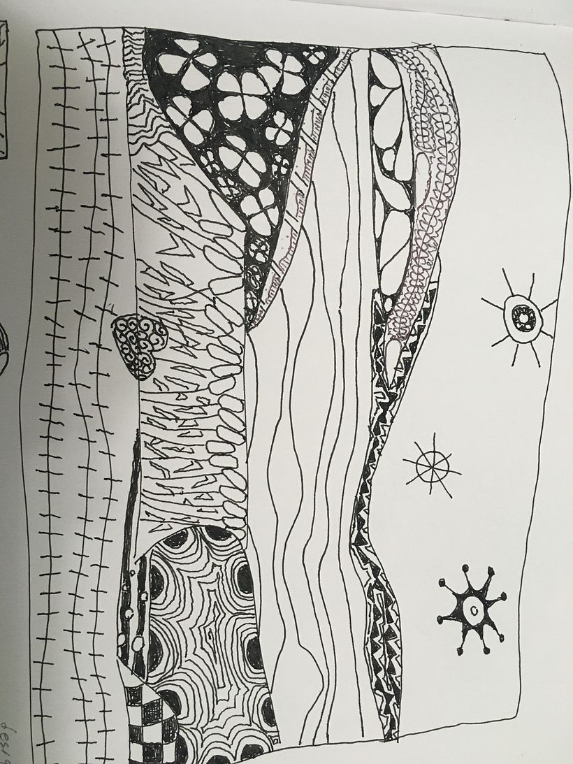 Zen doodle Landscape
