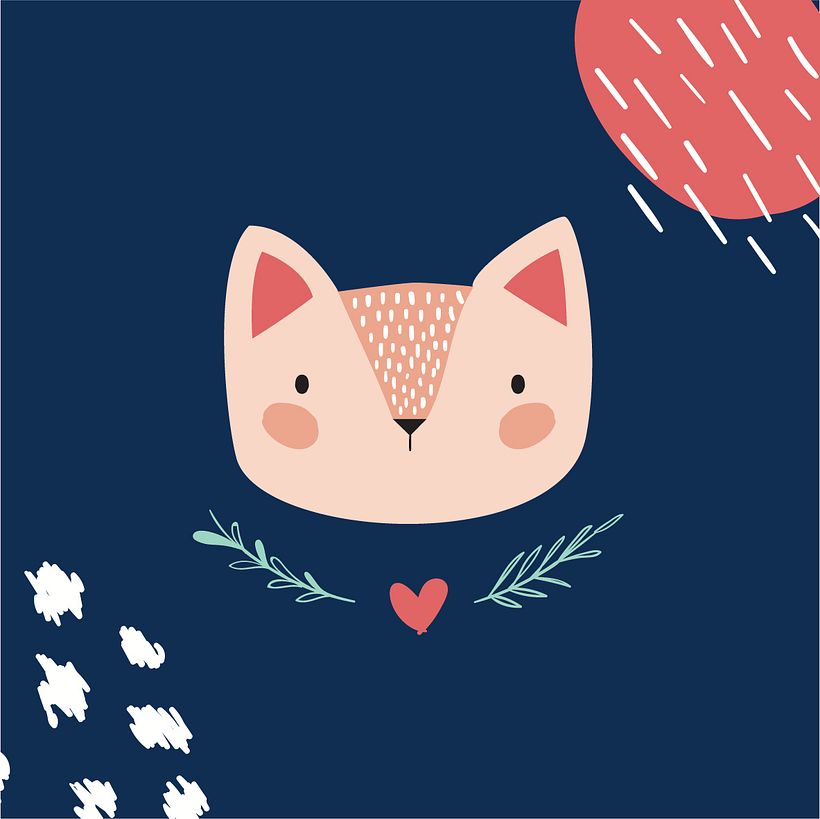 Pattern | Gatitos - Traditional illustration