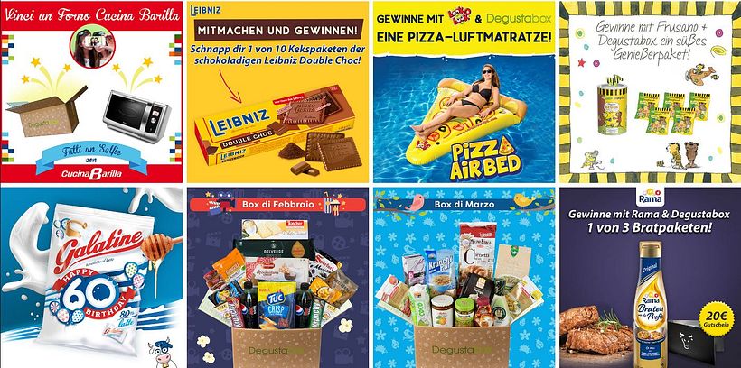 Posts diseñados a partir de la identidad de marca del producto promocionado. 