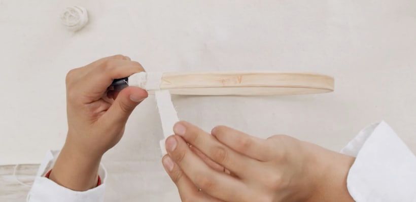 Tutorial craft: como preparar um bastidor para começar a bordar 10