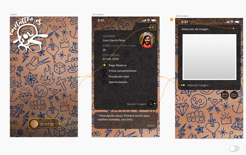 Mi Proyecto del curso: Diseño de Interfaces con Sketch, @emetattoo.es 5