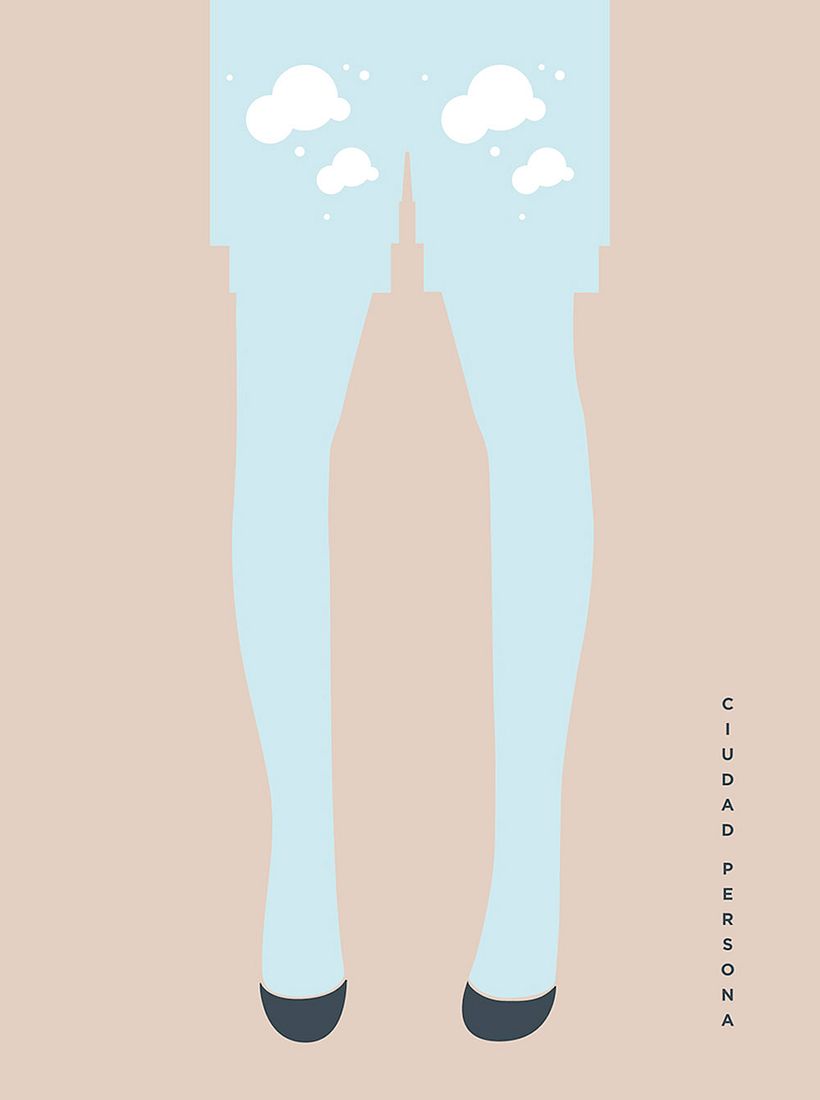 Cartel para Ciudad Persona. Madrid Gráfica 2018. Arutza Rico.