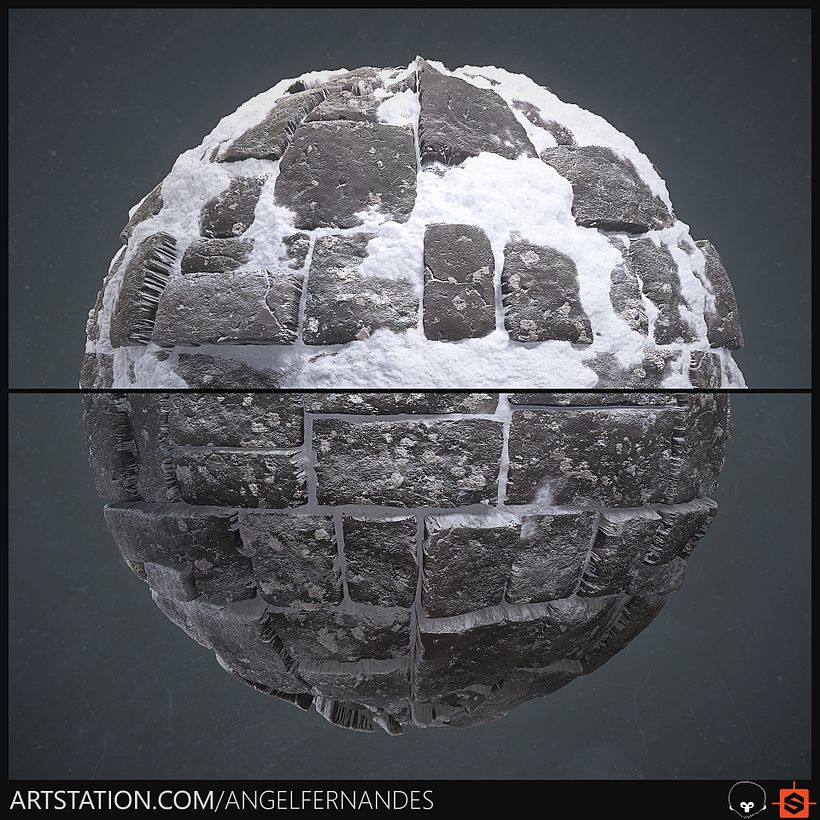 Stone Floor with Snow 3