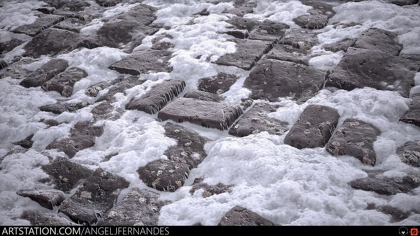 Stone Floor with Snow 5