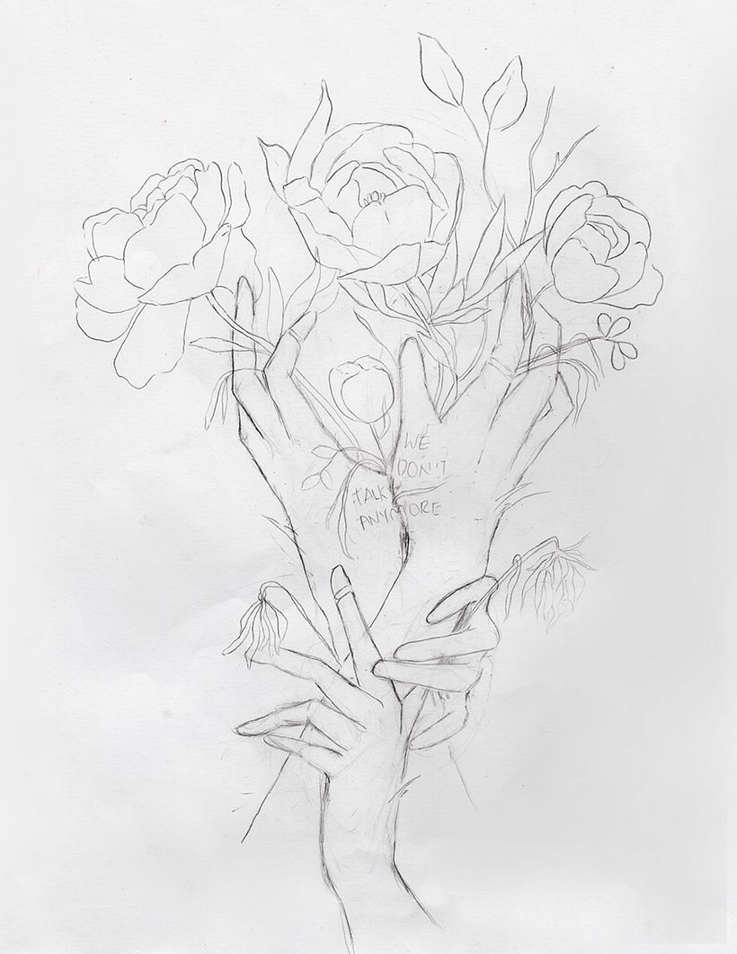Boceto de la ilustración de Petunia