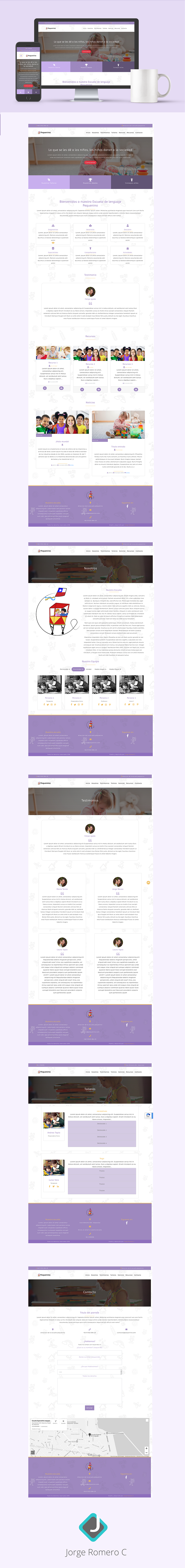 Tema WordPress Escuela de lenguaje 0