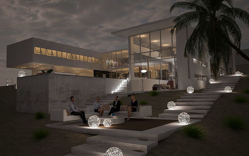 Iluminacion Exterior con Cinema 4D y Vray -1