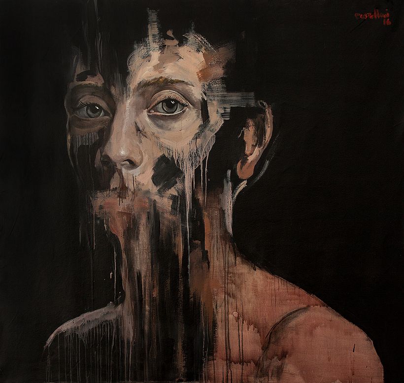Nothing to say 165x165 cm Acrylic on Canvas