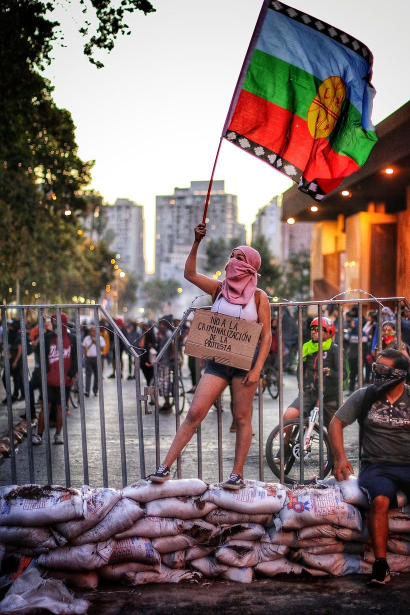 Foto tomada en las calle de Santiago