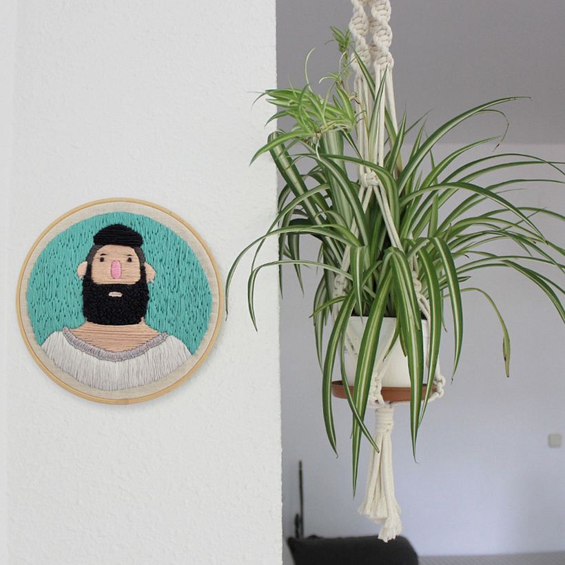 Mi Proyecto del curso: Bordado creativo personaje -  Haft