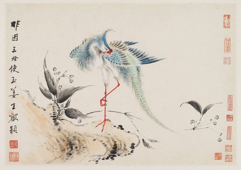 'Aves y flores' de Hua Yan (1747)
