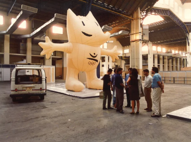 Cobi is unmistakable even in its inflatable version
