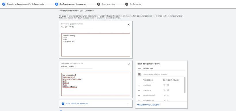 Utilice las palabras claves necesarias para la marca y generar una buena captación de posible trafico.