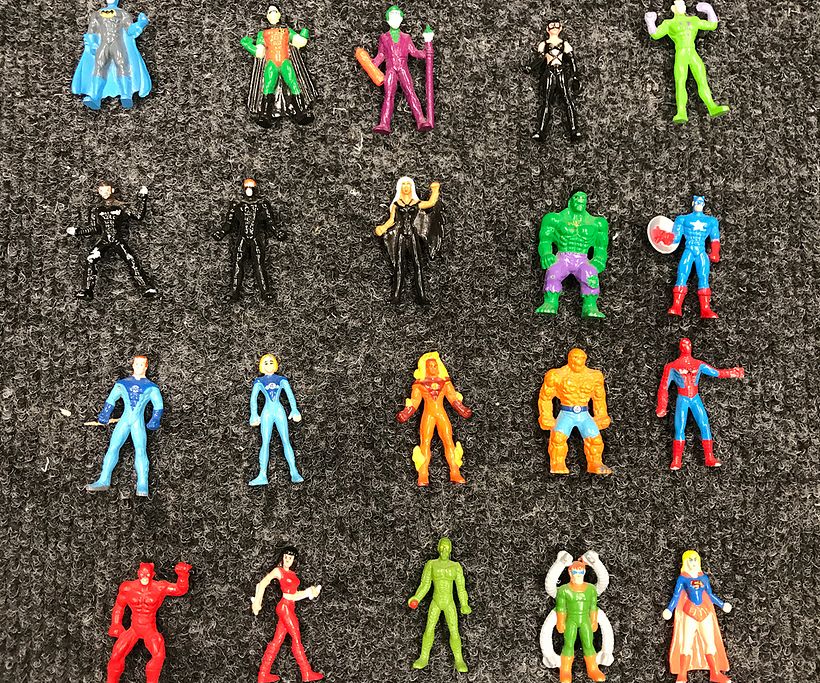 Ordenando juguetes Jack para ver posiciones y calcular el tamaño del marco