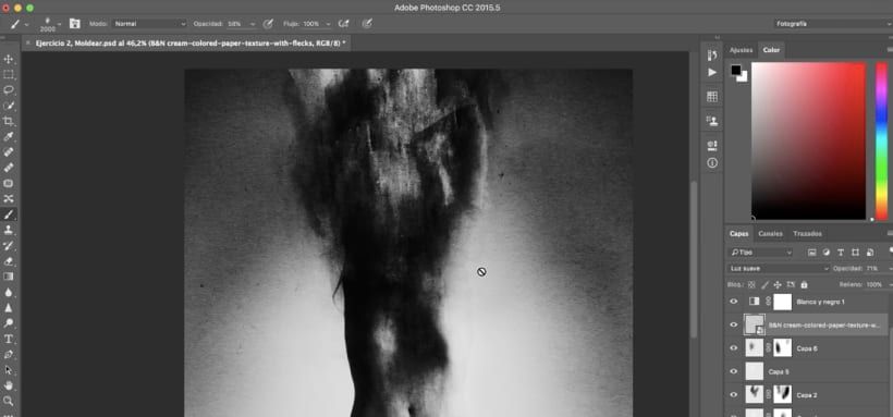 Mold a photograph in Photoshop