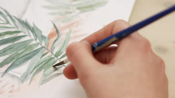 Tutorial Aquarela: como pintar com pincéis e lápis aquareláveis 2