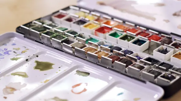Tutorial Aquarela: como pintar com pincéis e lápis aquareláveis 4