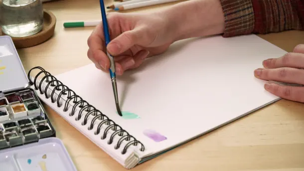 Tutorial Aquarela: como pintar com pincéis e lápis aquareláveis 7