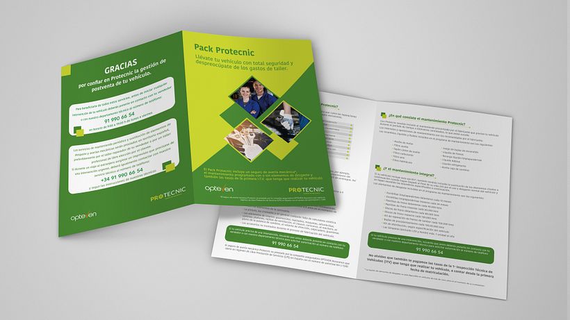 Díptico PACK PROTECNIC para Optevent